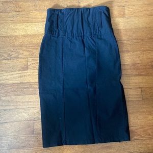 sexy black pencil skirt with slit